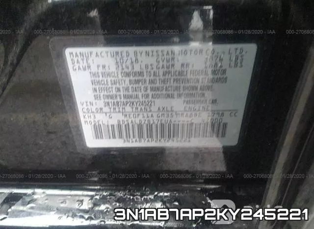 3N1AB7AP2KY245221 фото 10