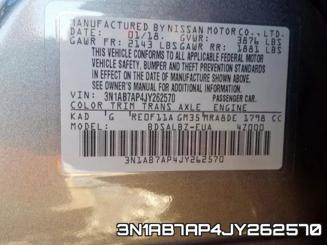 3N1AB7AP4JY262570 фото 2
