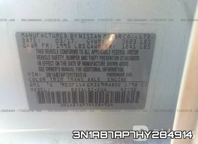 3N1AB7AP7HY284914 фото 10