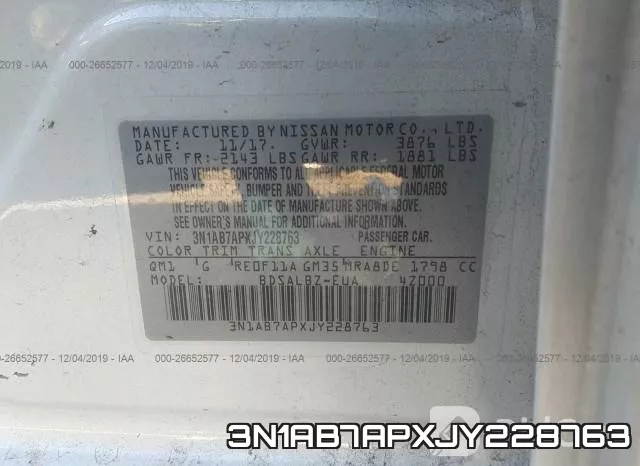 3N1AB7APXJY228763 фото 10