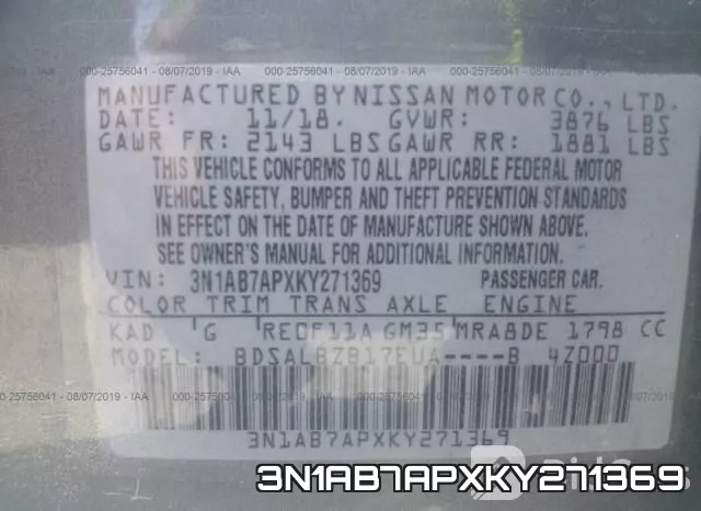 3N1AB7APXKY271369 фото 10
