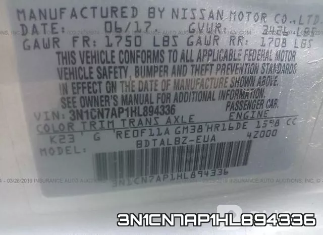 3N1CN7AP1HL894336 фото 10