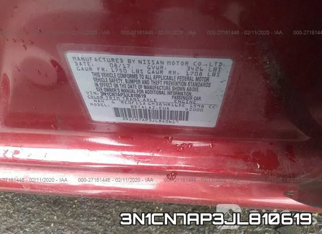 3N1CN7AP3JL810619 фото 10