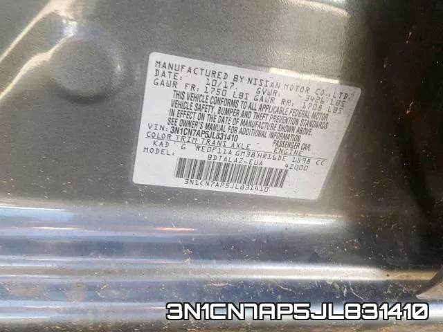 3N1CN7AP5JL831410 фото 2