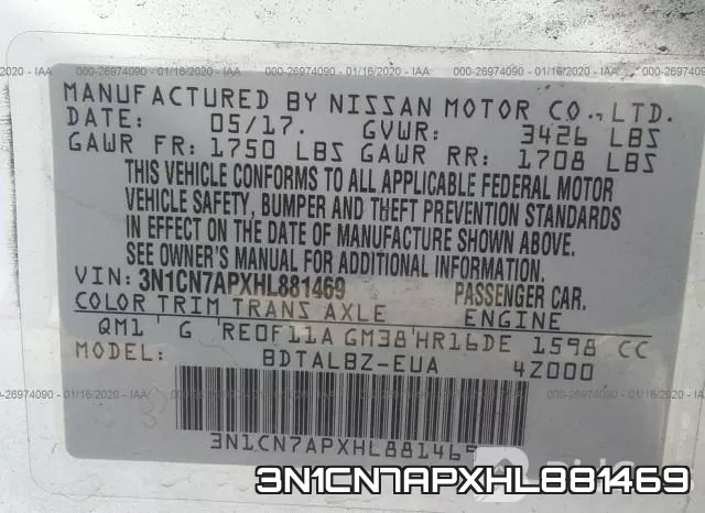 3N1CN7APXHL881469 фото 10