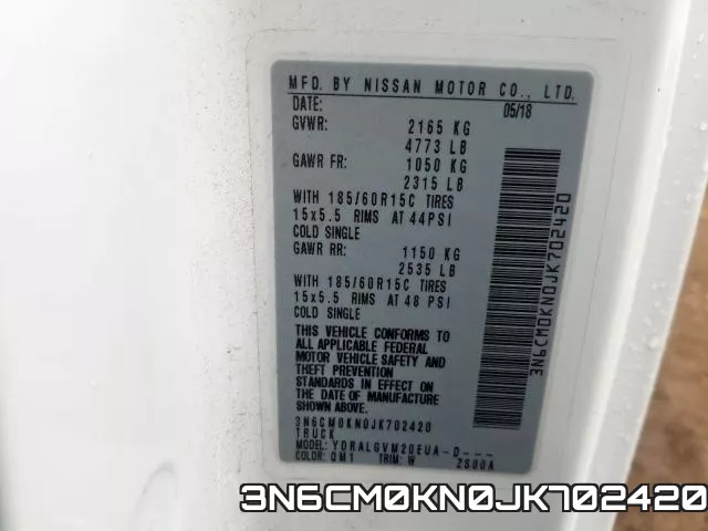 3N6CM0KN0JK702420 фото 2