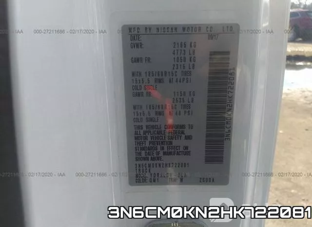 3N6CM0KN2HK722081 фото 10