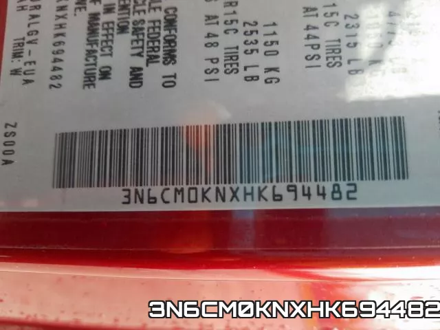 3N6CM0KNXHK694482 фото 2