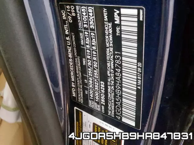 4JGDA5HB9HA847831 фото 2