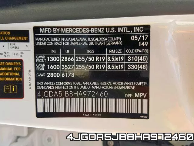 4JGDA5JB8HA972460 фото 2