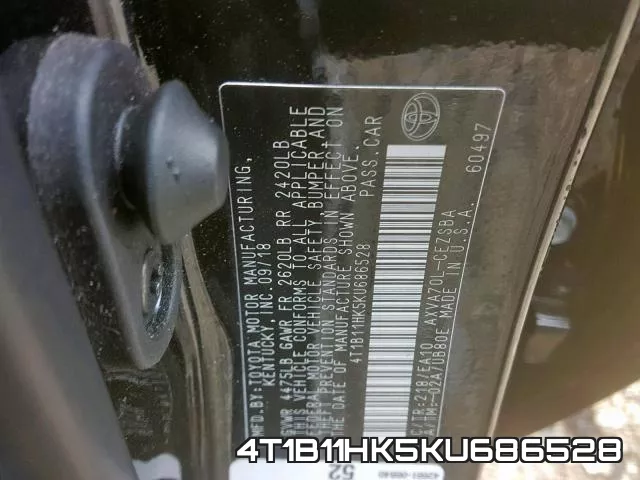 4T1B11HK5KU686528 фото 2