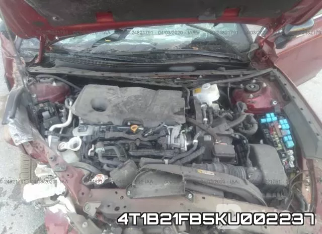 4T1B21FB5KU002237 фото 2