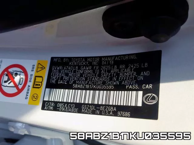 58ABZ1B17KU035595 фото 2