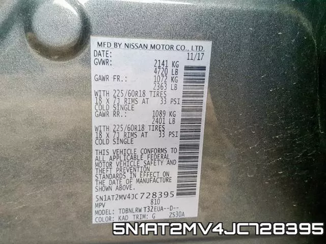 5N1AT2MV4JC728395 фото 2
