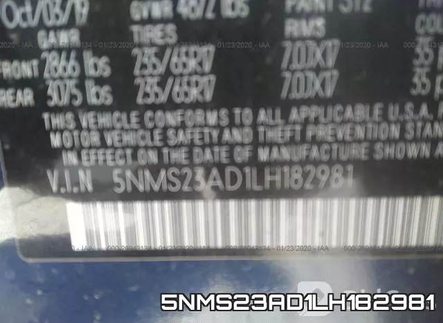 5NMS23AD1LH182981 фото 10