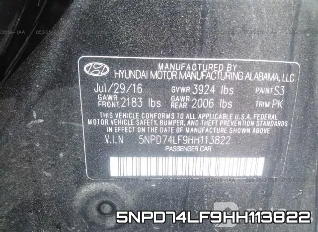 5NPD74LF9HH113822 фото 10