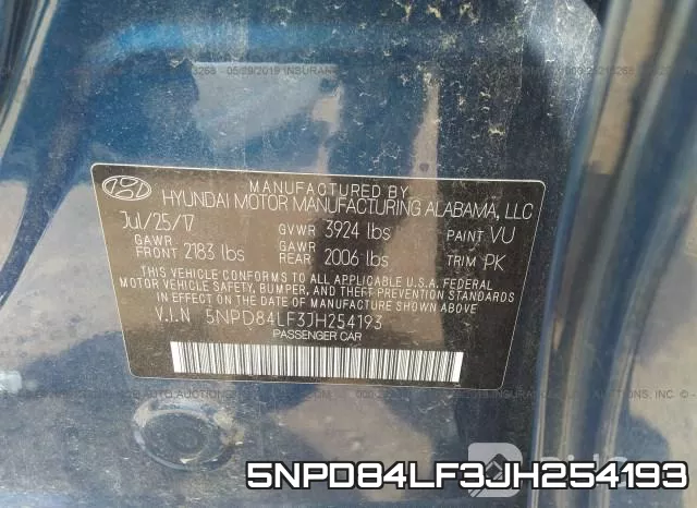5NPD84LF3JH254193 фото 10