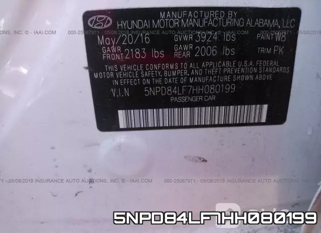5NPD84LF7HH080199 фото 10
