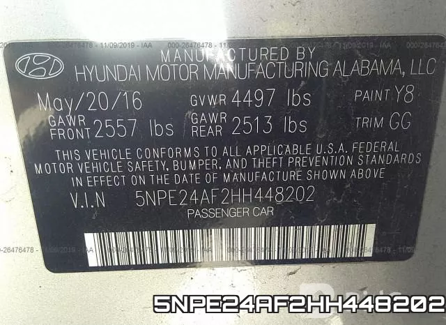 5NPE24AF2HH448202 фото 10