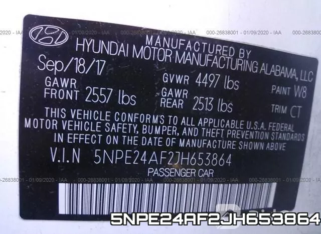5NPE24AF2JH653864 фото 10