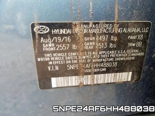 5NPE24AF6HH488038 фото 2