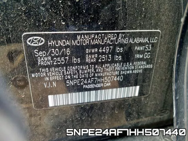 5NPE24AF7HH507440 фото 2