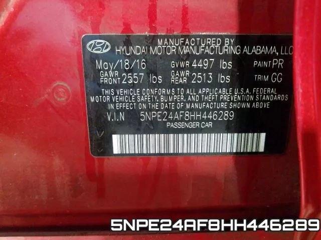 5NPE24AF8HH446289 фото 2