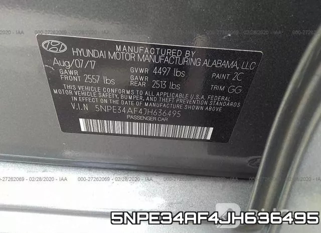 5NPE34AF4JH636495 фото 10