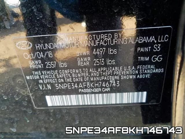 5NPE34AF8KH746743 фото 2