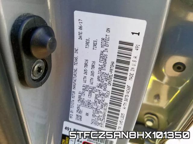 5TFCZ5AN8HX101350 фото 2
