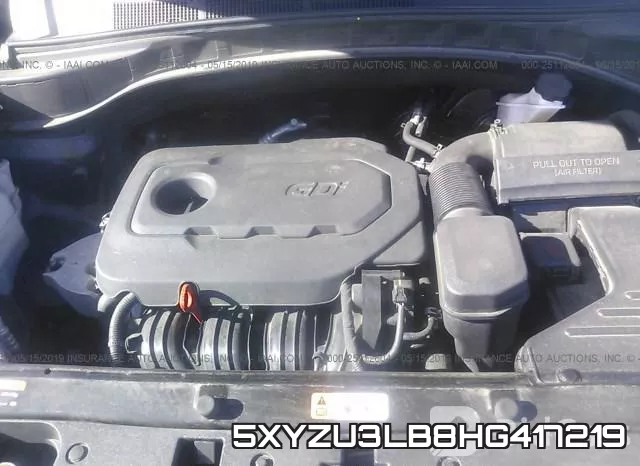 5XYZU3LB8HG417219 фото 2
