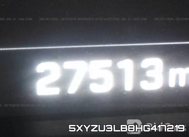 5XYZU3LB8HG417219 фото 8