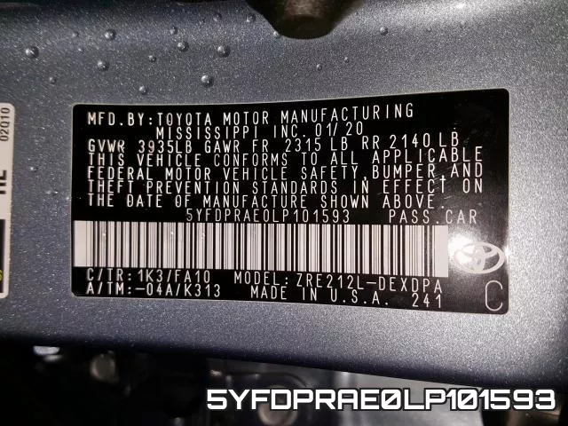 5YFDPRAE0LP101593 фото 2