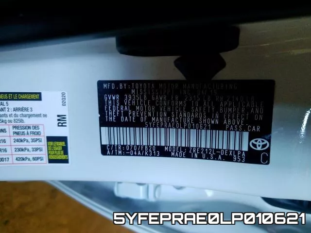 5YFEPRAE0LP010621 фото 2