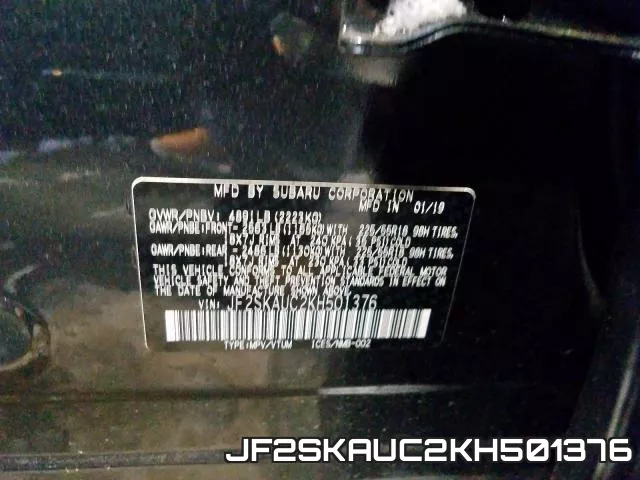JF2SKAUC2KH501376 фото 2