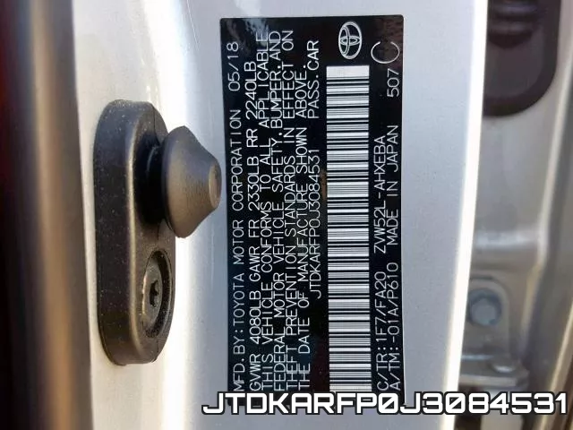 JTDKARFP0J3084531 фото 2