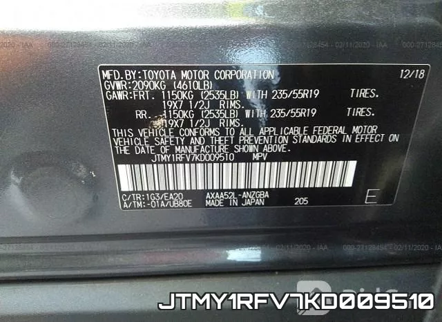 JTMY1RFV7KD009510 фото 10