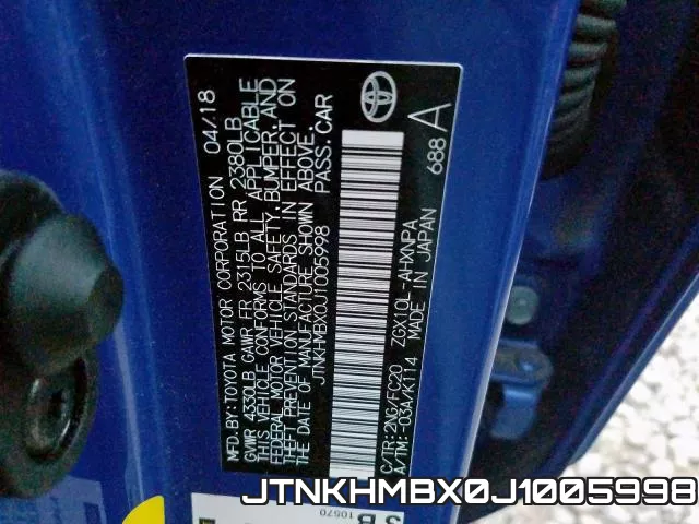 JTNKHMBX0J1005998 фото 2