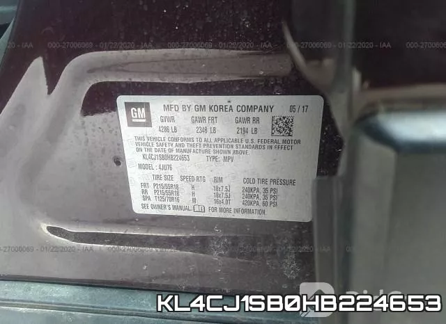 KL4CJ1SB0HB224653 фото 10