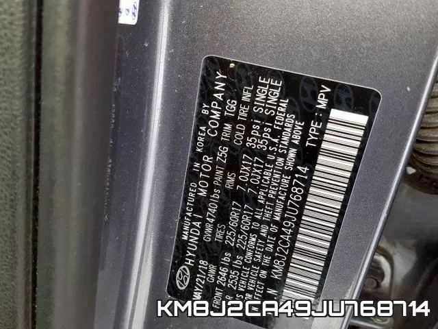 KM8J2CA49JU768714 фото 2