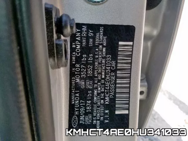 KMHCT4AE0HU341033 фото 2