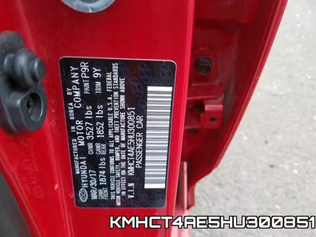 KMHCT4AE5HU300851 фото 2
