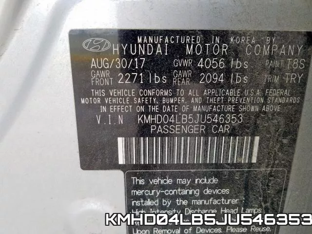 KMHD04LB5JU546353 фото 2