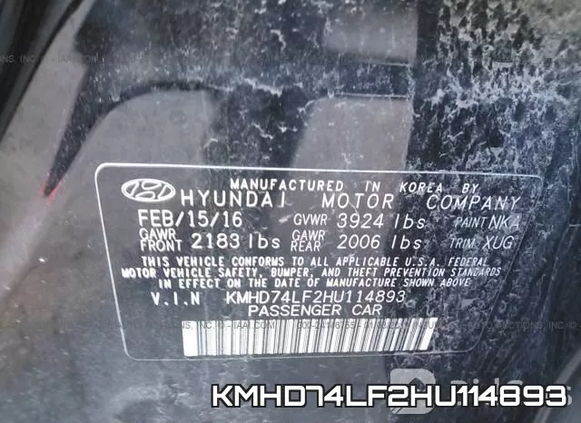 KMHD74LF2HU114893 фото 10