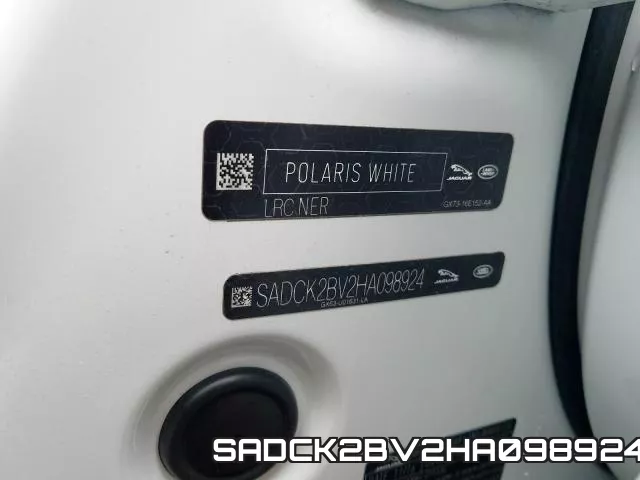 SADCK2BV2HA098924 фото 2