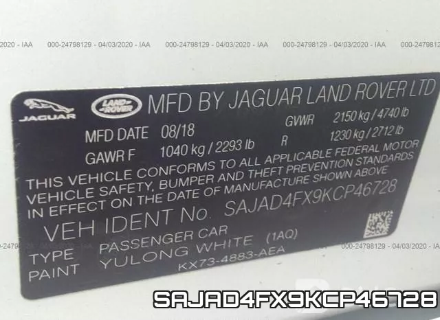 SAJAD4FX9KCP46728 фото 10