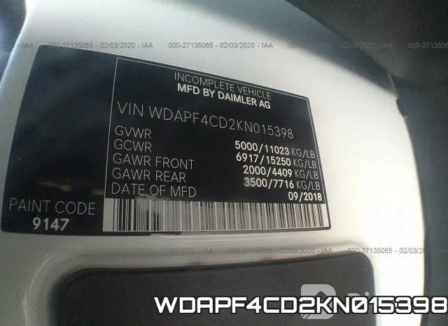 WDAPF4CD2KN015398 фото 10