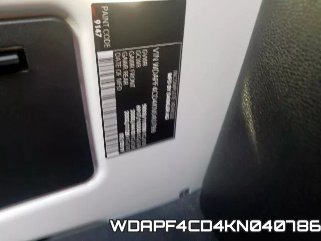 WDAPF4CD4KN040786 фото 2