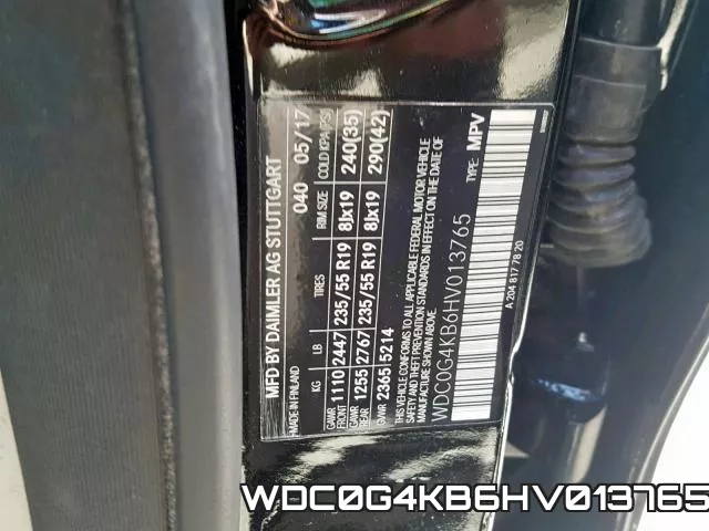 WDC0G4KB6HV013765 фото 2