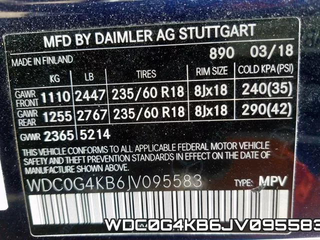 WDC0G4KB6JV095583 фото 2